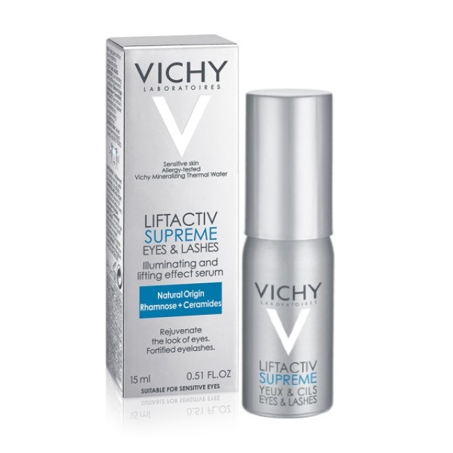 Vichy Liftactiv Supreme Serum 10 Αντιρυτιδικός Ορός Για Μάτια & Βλεφαρίδες 15ml