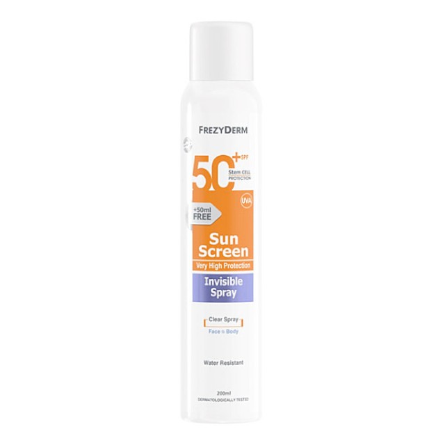 Frezyderm Sun Screen Invisible Spray SPF50 200ml