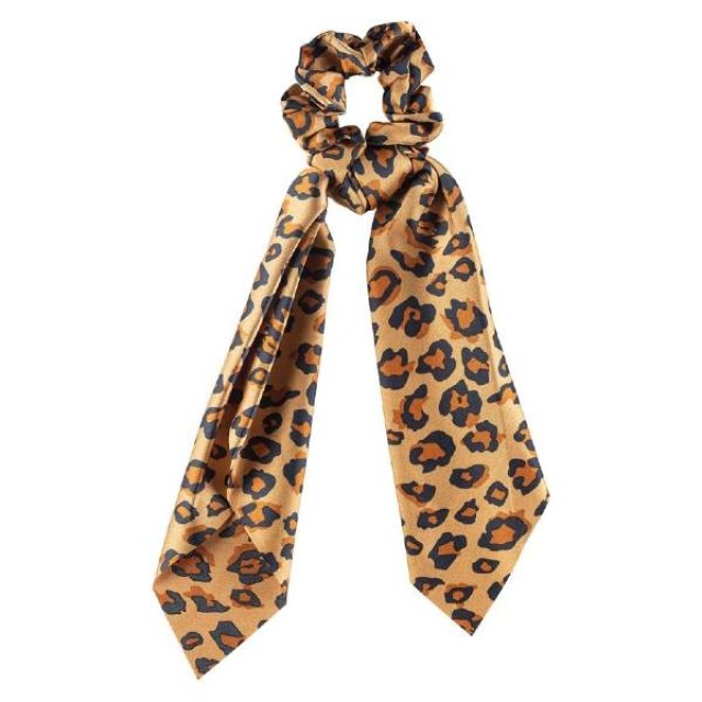 Dalee Leopard Hair Band with Scarf Brown 1 piece