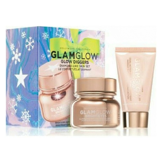 Glam Glow Glow Diggers Diamond-Like Skin Set Brighteyes 15ml & Brightmud 15gr