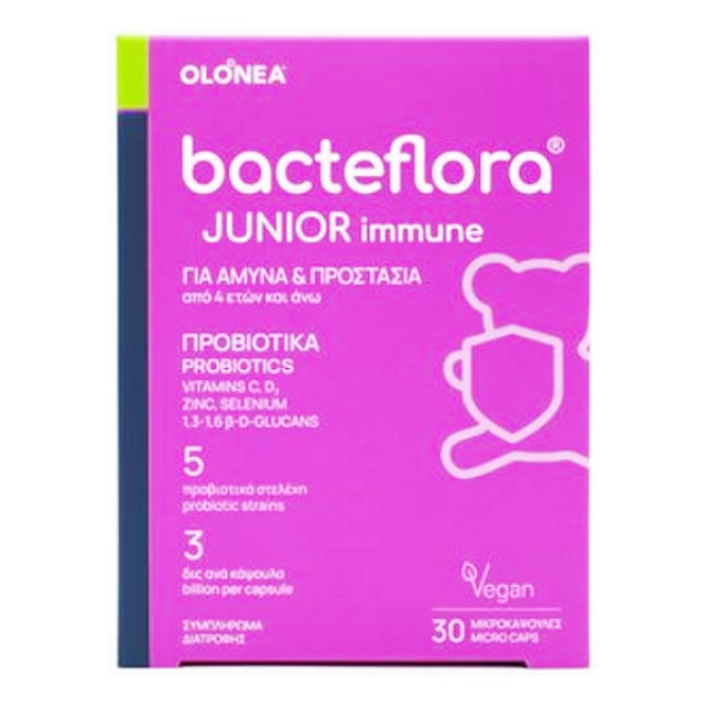 Olonea Bacteflora Junior Immune 30 κάψουλες