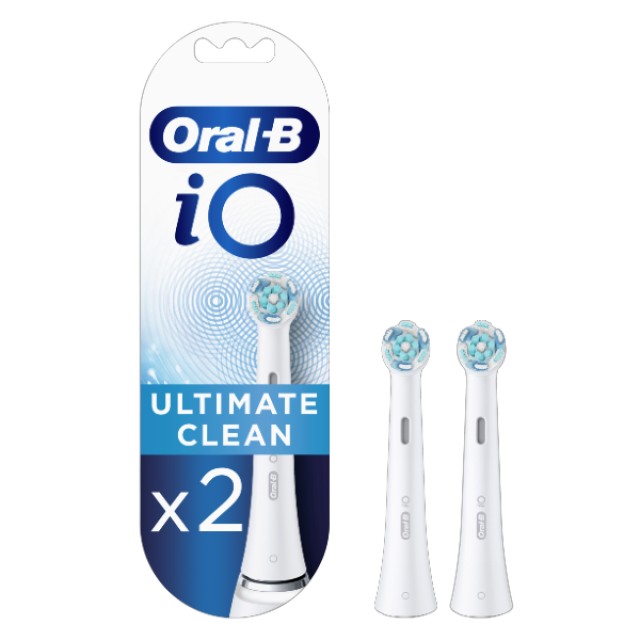 Oral-B iO Ultimate Clean White Κεφαλές Βουρτσίσματος 2 τεμάχια