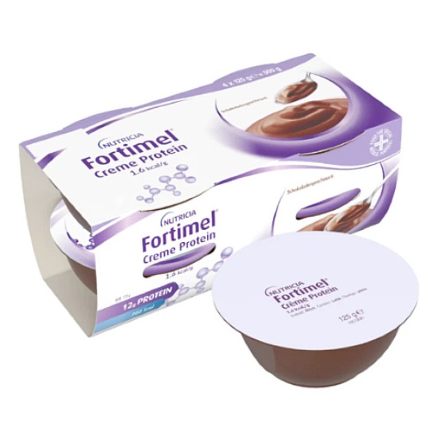 Nutricia Fortimel Creme Protein γεύση Σοκολάτα 4x125g