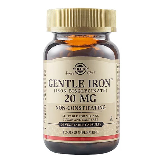 Solgar Gentle Iron 20mg 90 capsules