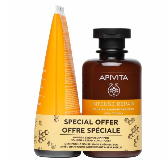 Apivita Intense Repair Promo Σαμπουάν 250ml & Κρέμα Θρέψης & Επανόρθωσης 150ml