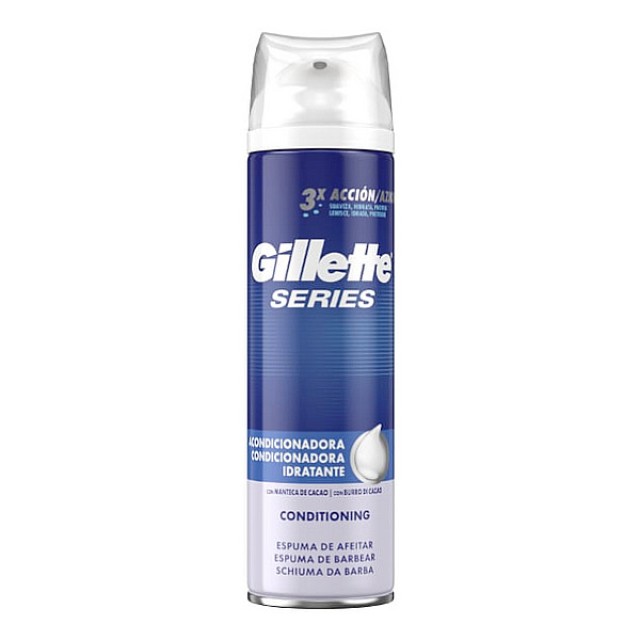 Gillette 3x Series Conditioning Shave Foam 250ml