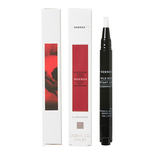 Korres Άγριο Τριαντάφυλλο Illuminator Concealer Άμεσης Λάμψης 2ml