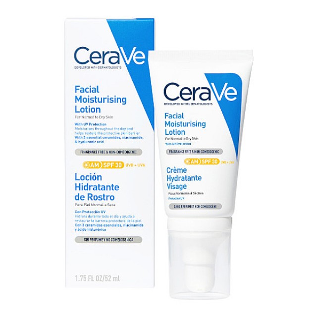 CeraVe AM Facial Moisturizing Lotion SPF30 52ml