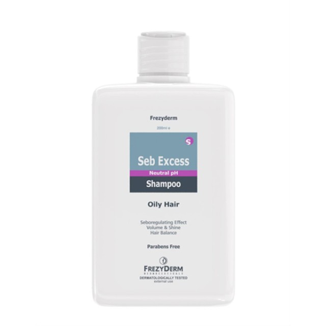 Frezyderm Seb Excess Shampoo Σαμπουάν Σχεδιασμένο Για Λιπαρά Μαλλιά 200ml