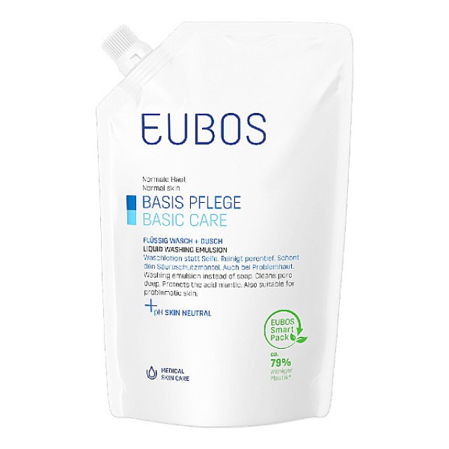 Eubos Basic Care Blue Liquid Washing Emulsion Refill 400ml