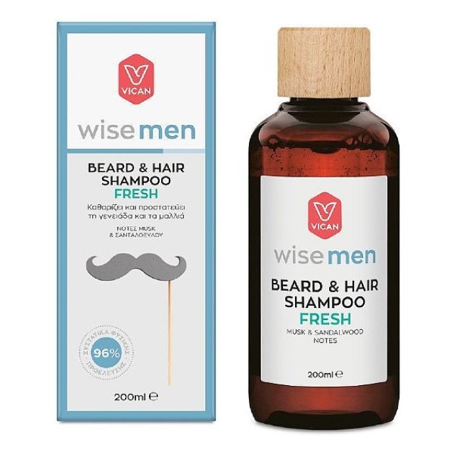 Vican Wise Men Beard & Hair Shampoo Fresh 200ml