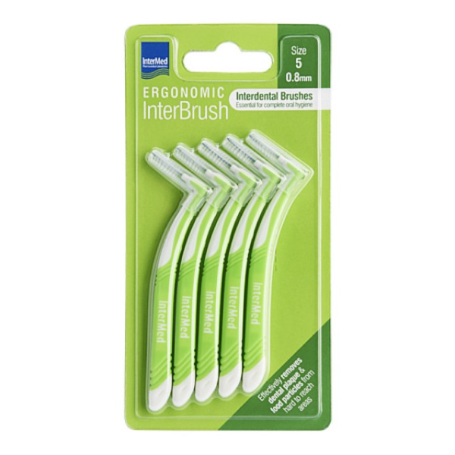 Intermed Ergonomic InterBrush Size 5 0.8mm 5 pieces