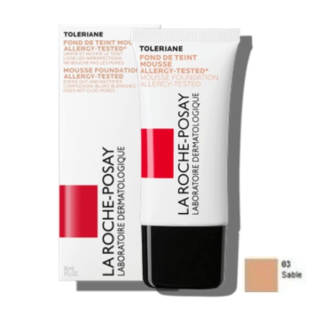 La Roche Posay Toleriane Mousse Foundation SPF20 03 Sand 30ml