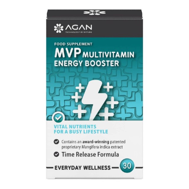 Agan MVP Multivitamin Energy Booster 30 ταμπλέτες