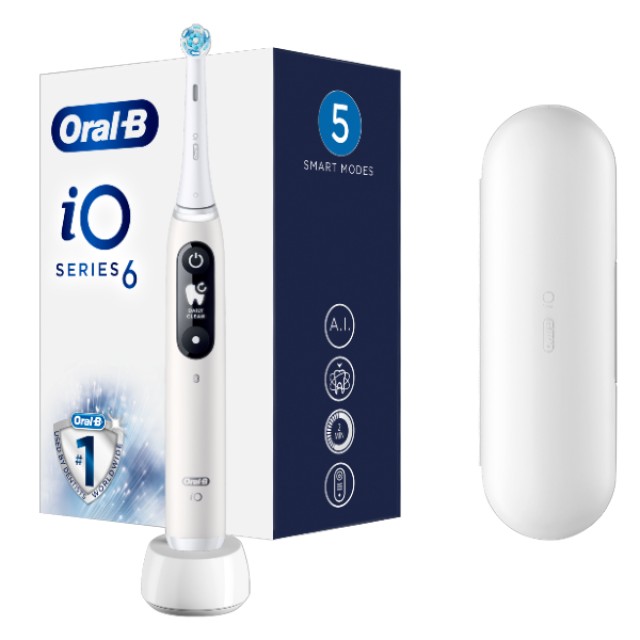 Oral-B iO Series 6 Magnetic White ηλεκτρική οδοντόβουρτσα