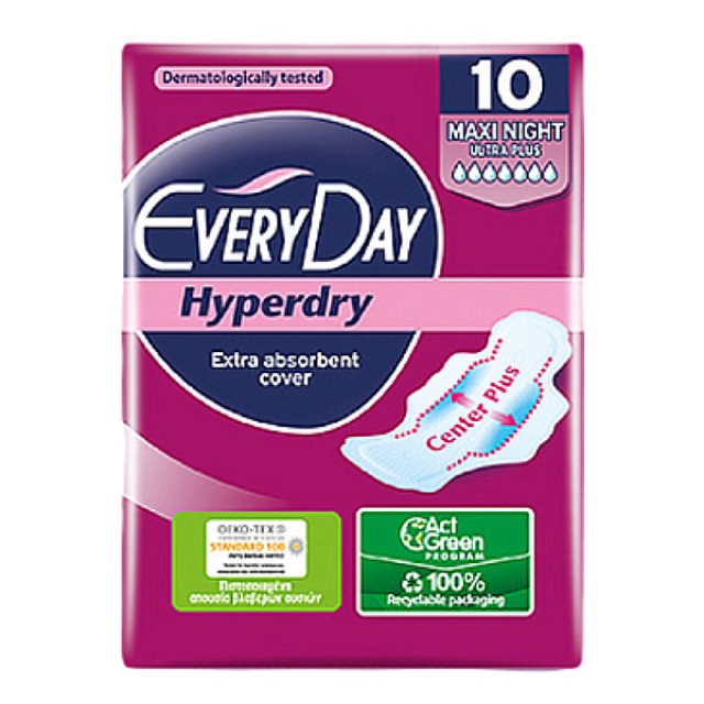 EveryDay Hyperdry Maxi Night Ultra Plus 10 τεμάχια