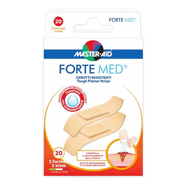 Master Aid Forte Med 2 Sizes 20 pieces