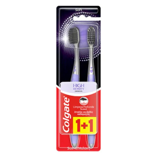 Colgate High Density Charcoal Toothbrush 2 pcs