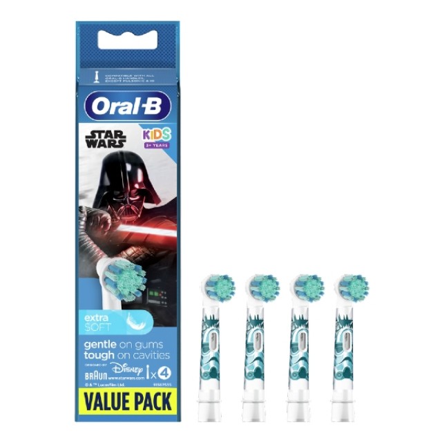 Oral-B Kids Star Wars Ανταλλακτικές Κεφαλές 4 τεμάχια