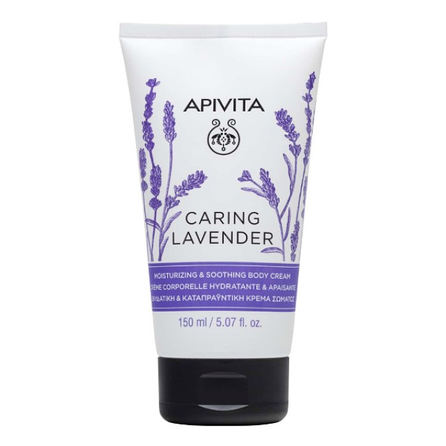 Apivita Caring Lavender Moisturizing and Soothing Body Cream 150ml
