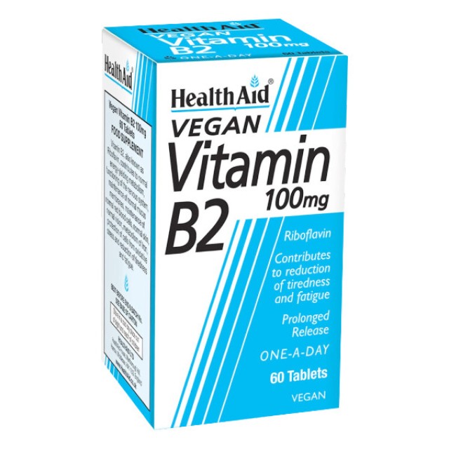 Health Aid Vitamin B2 100mg 60 ταμπλέτες