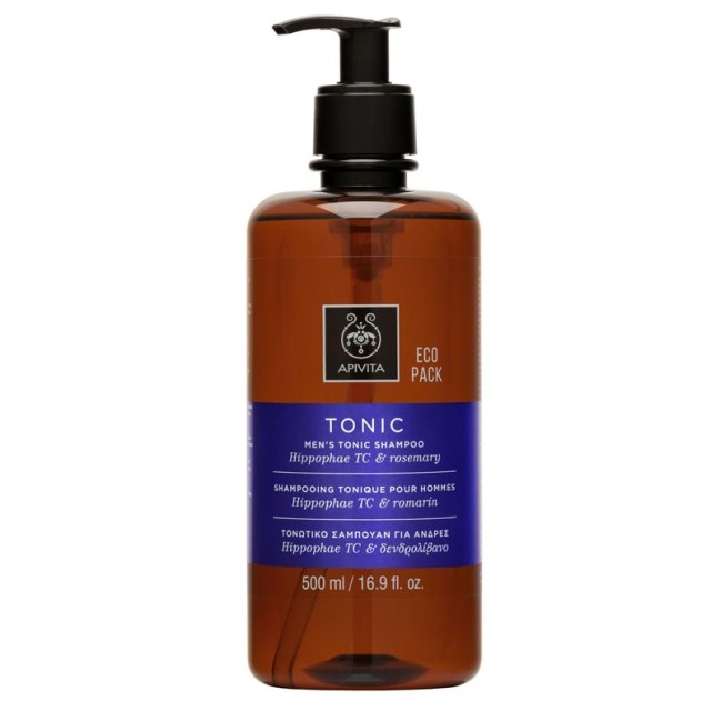 Apivita Tonic Anti-Hair Loss Shampoo for Men Hippophae TC & Rosemary 500ml