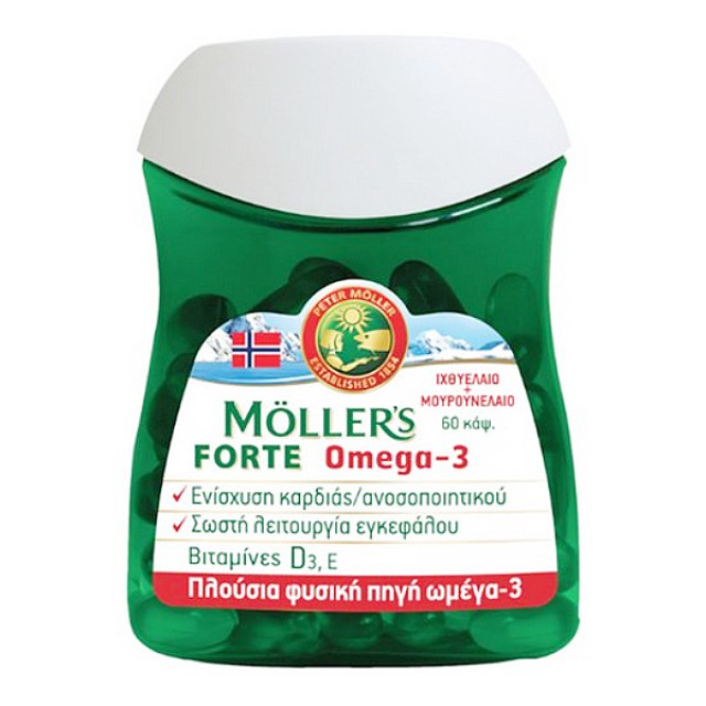 Moller's Omega-3 Forte 60 κάψουλες