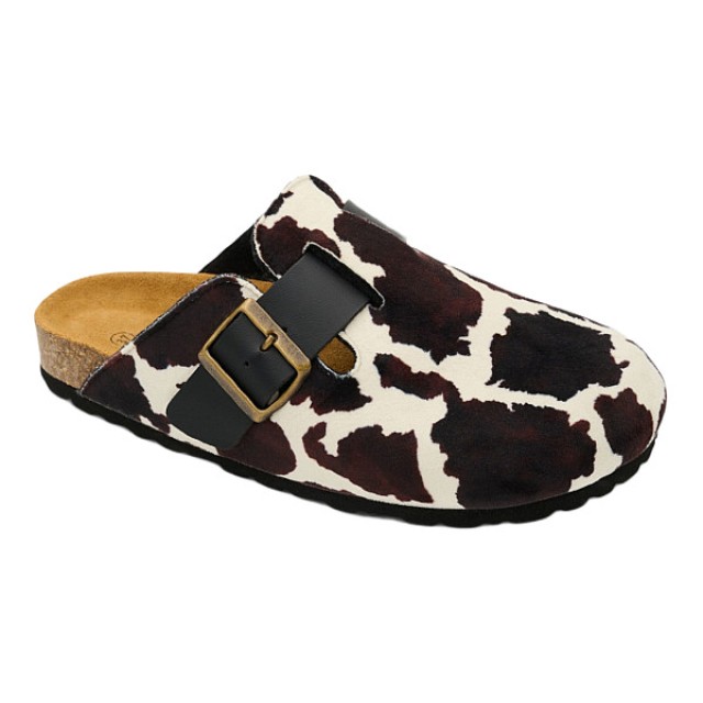 Level Anatomic Slippers 4111 Brown-White No. 40