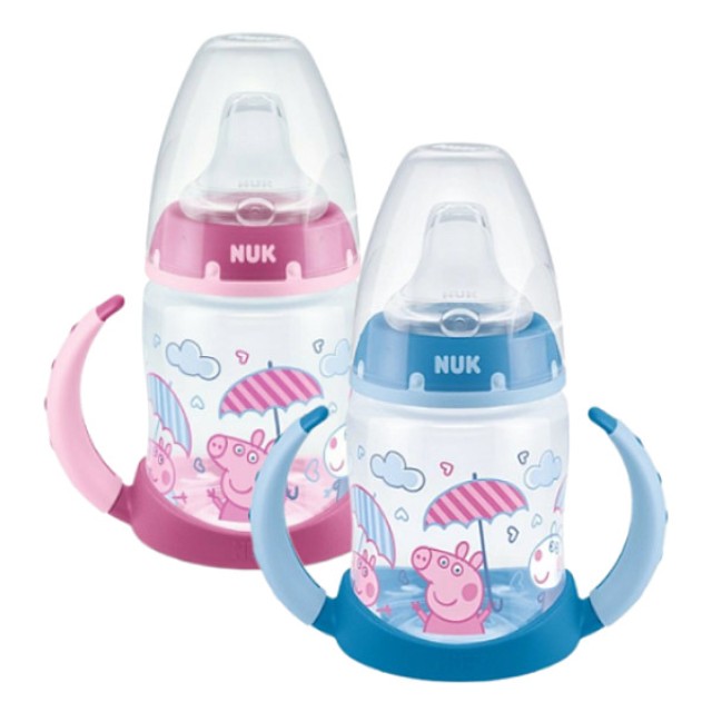 Nuk First Choice Learner Bottle 6-18m Peppa Pig Blue or Pink 150ml