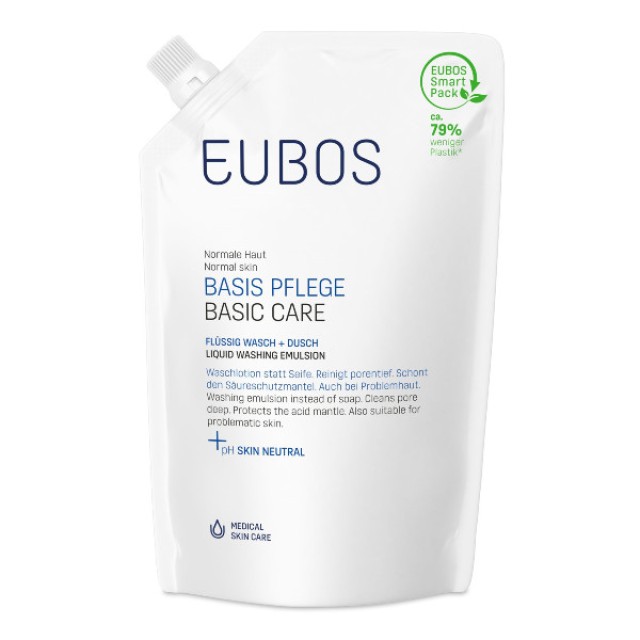 Eubos Basic Care Blue Liquid Washing Emulsion Refill 400ml