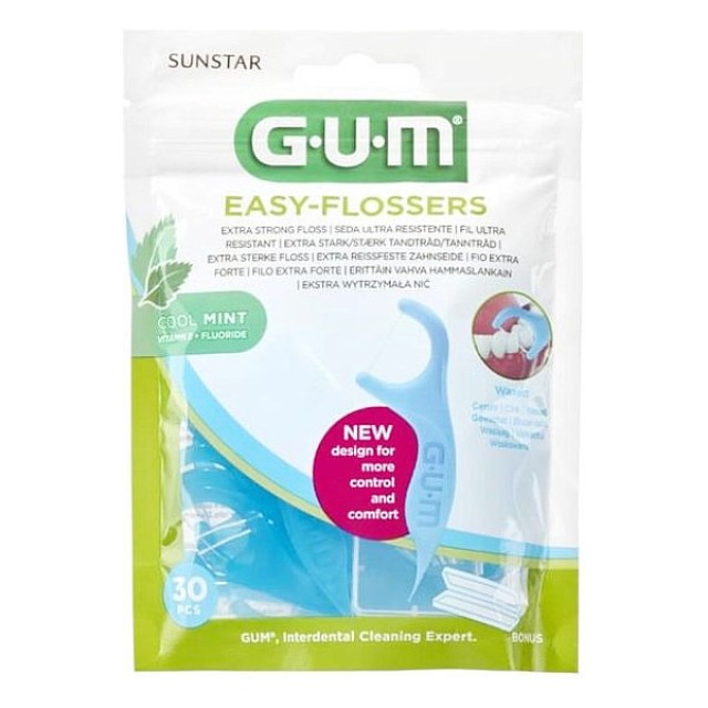 Gum Easy-Flossers Οδοντικό Νήμα 30 τεμάχια