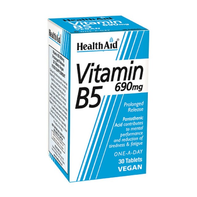 Health Aid Vitamin B5 690mg 30 ταμπλέτες