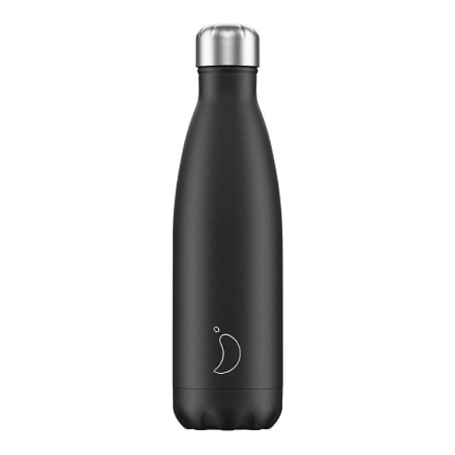 Chilly's Reusable Bottle Matte Edition Black 500ml