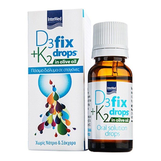 Intermed D3 Fix Drops & K2 In Olive Oil 12ml