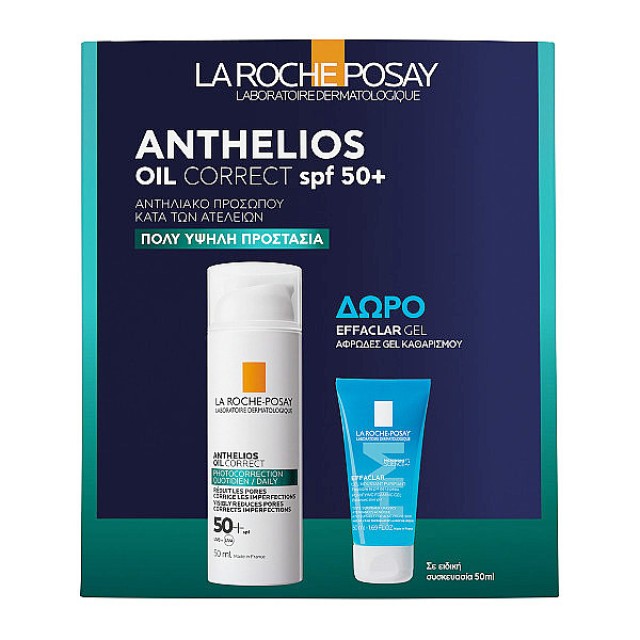 La Roche-Posay Anthelios Oil Correct SPF50 50ml & Effaclar Gel 50ml