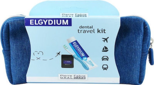Elgydium Dental Travel Kit Blue Pouch