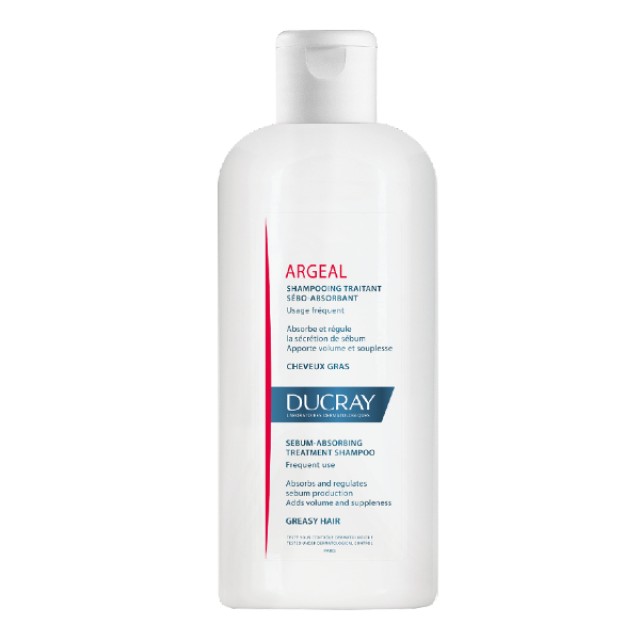 Ducray Argeal Σαμπουάν Συχνής Χρήσης Για Λιπαρά Μαλλιά 200ml