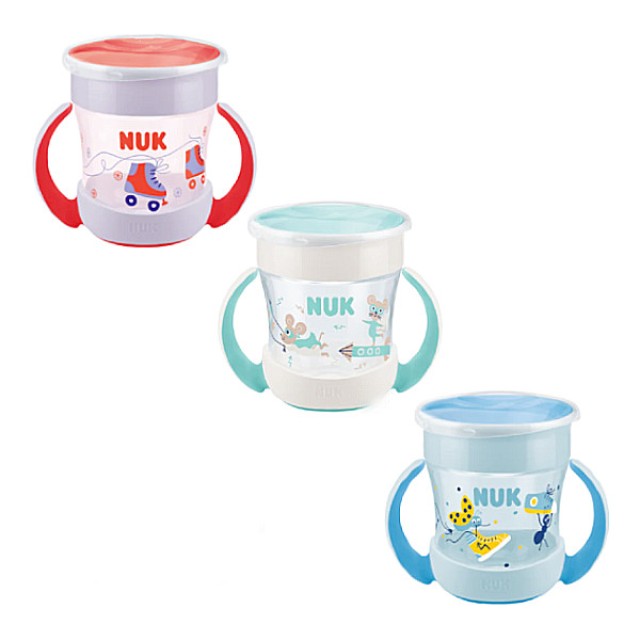 Nuk Mini Magic Cup με Χείλος και Καπάκι Διάφορα Σχέδια 6m+ 160ml