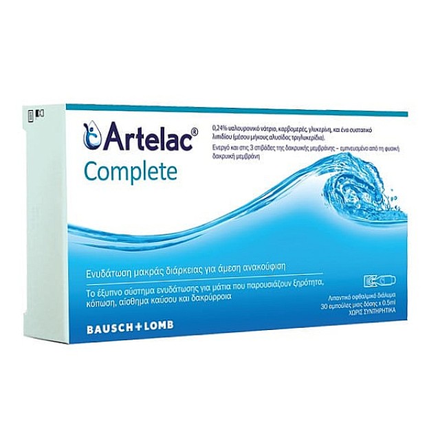 Bausch & Lomb Artelac Complete Αμπούλες 30x0.5ml