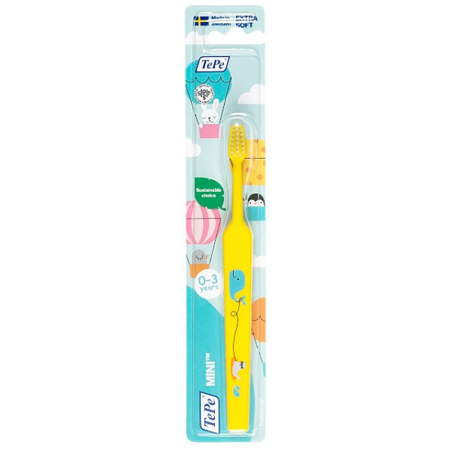 TePe Mini Οδοντόβουρτσα Extra Soft Διάφορα Σχέδια 1 τεμάχιο