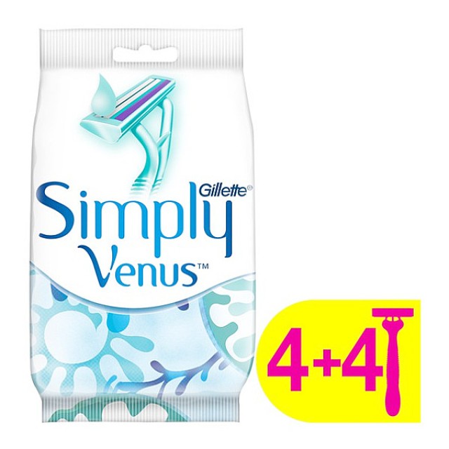 Gillette Simply Venus Ξυραφάκια μιας Χρήσης 8 τεμάχια