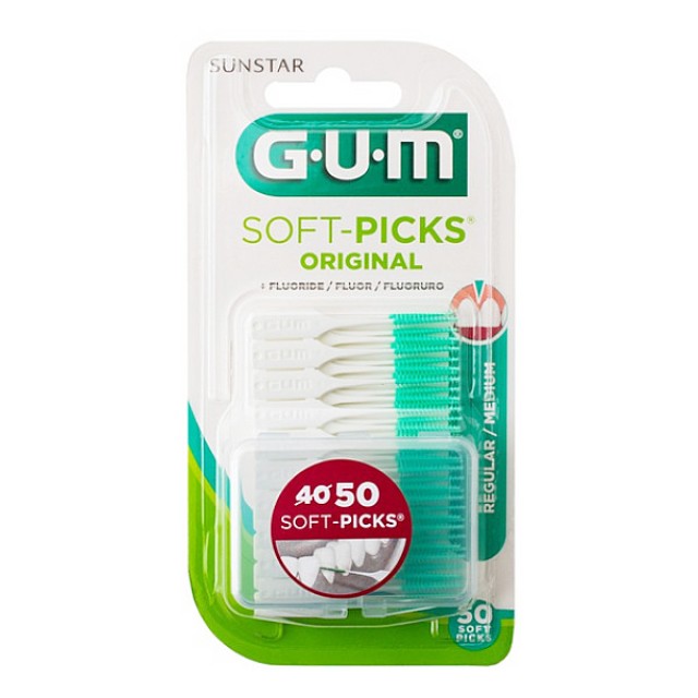 Gum Soft-Picks Original Μεσοδόντιες Οδοντογλυφίδες Medium 50 τεμάχια