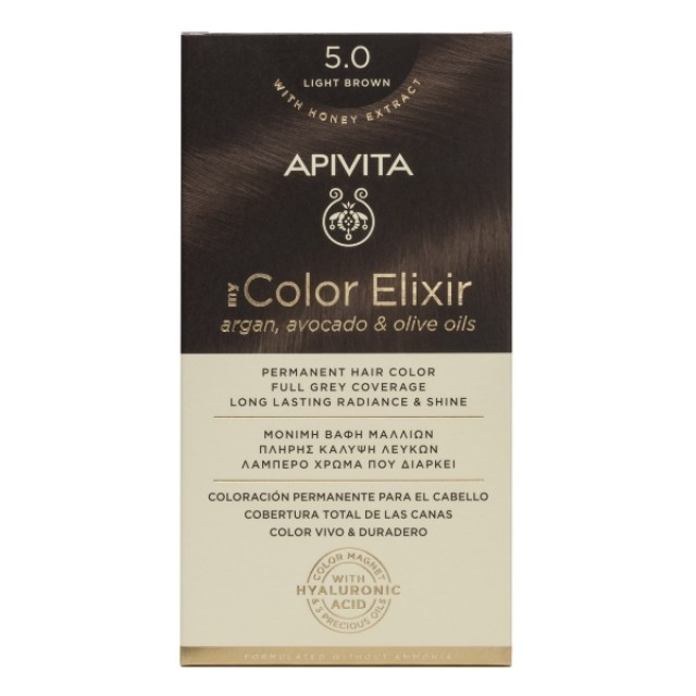 Apivita My Color Elixir Kit N5.0 Καστανό Ανοιχτό 50ml & 75ml