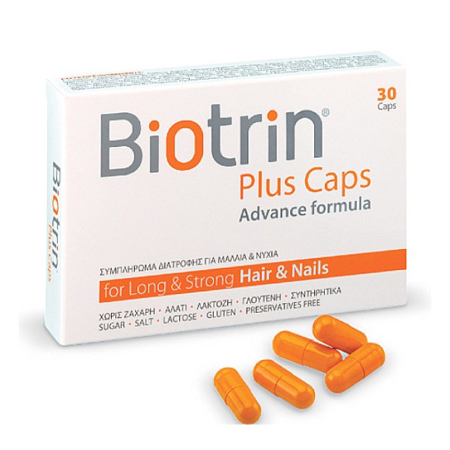Biotrin Plus Advance Formula for Long and Strong Hair & Nails 30 κάψουλες