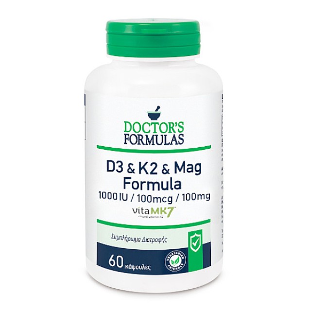Doctor's Formulas D3 & K2 & Mag Formula 60 κάψουλες