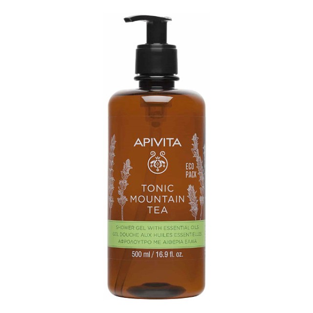 Apivita Tonic Mountain Tea Shower Gel 500ml