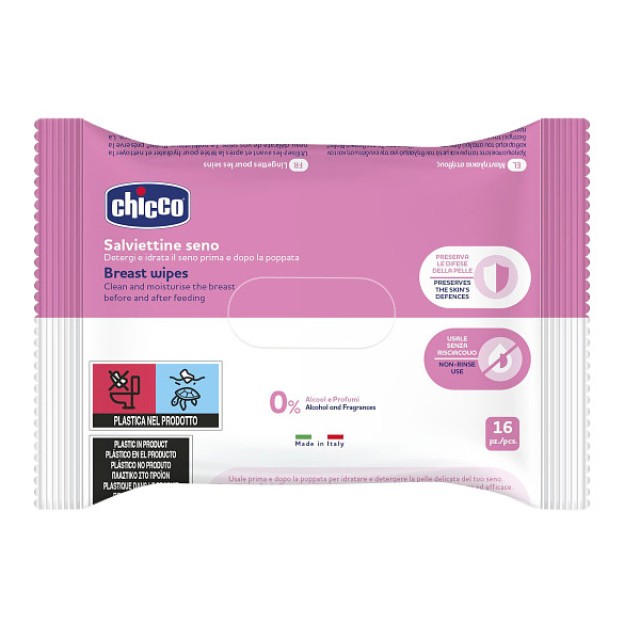 Chicco Breast Wipes 16 τεμάχια