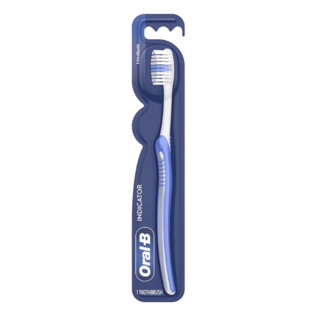 Oral-B 123 Indicator 35mm Toothbrush Medium 1 τεμάχιο