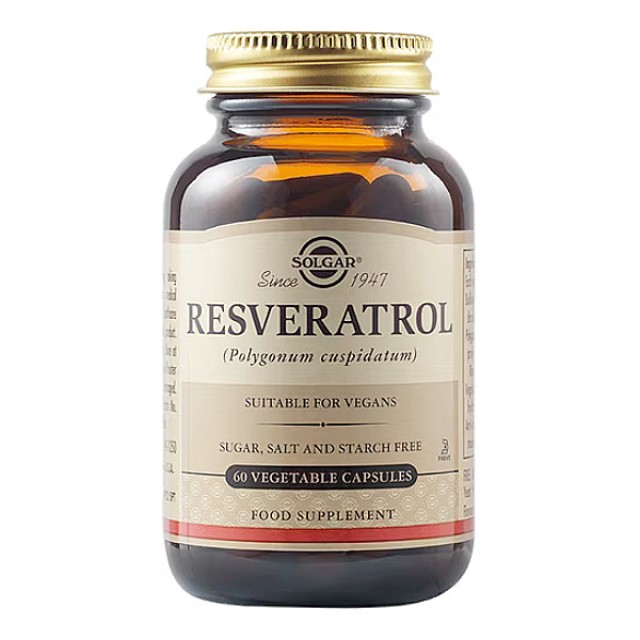 Solgar Resveratrol 100mg 60 φυτοκάψουλες