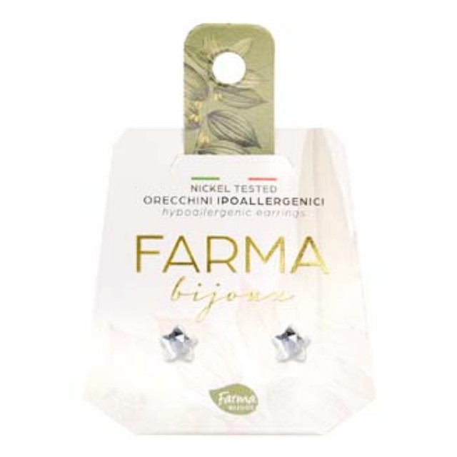 Farma Bijoux Earrings Crystal Stars 8mm
